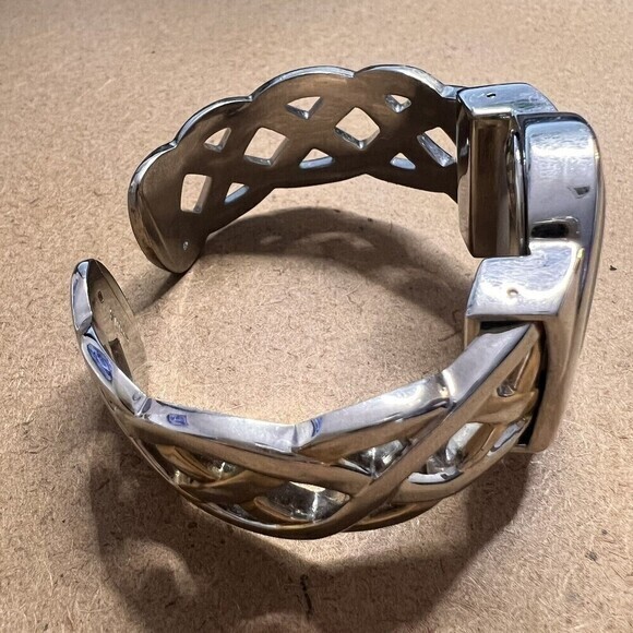 STUDIO TIME STD983T Cuff Bracelet Quartz Analog Women's Watch - Picture 6 of 9